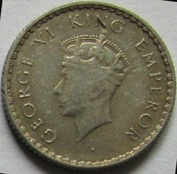 George VI - 1/4 Rupee 1940 Bombay - British India (var)