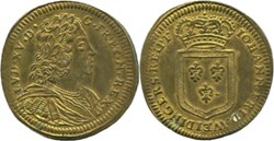 Louis XV - c.1725, Rechenpfennig par I.F. Weidinger
