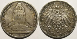 Friedrich August III - 3 Mark 1913 Battle of Leipzig - Kingdom of Saxony