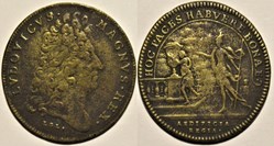 Louis XIV - c.1698 Jeton des Bâtiments du Roi