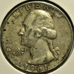 1961 Quarter Dollar