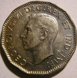 George VI - Five Cents 1945 Victory