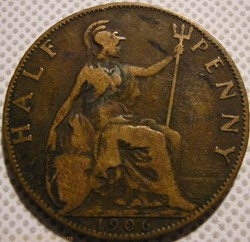Edward VII - Half Penny 1906 - Great Britain