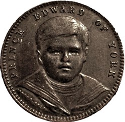 Prince Edward Of York, ca.1900 - Diamond Token, cards gambling