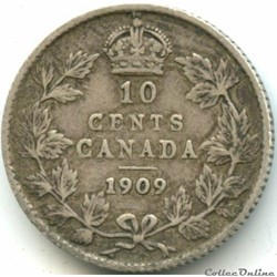 Edward VII - 10 Cents 1909