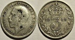 George V - 3 Pence 1918 - United Kingdom