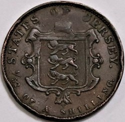 Victoria - 1/52 Shilling 1841/0 Overdate - Jersey