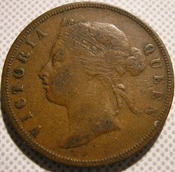 Victoria - One Cent 1874 - Straits Settlements, Malaysia (2)