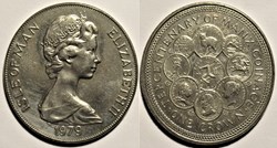 Elizabeth II - One Crown 1979 Manx Coinage - Isle of Man