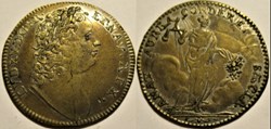 ca.1716 Louis XV - Rechenpfennig, Astrée "L'âge d'or"