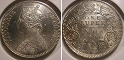 Victoria - One Rupee 1901 Calcutta - British India