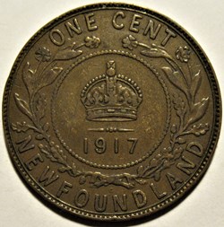 George V - One Cent 1917 C Newfoundland