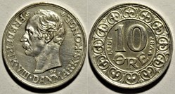 Frederik VIII Denmark - 10 Øre 1907