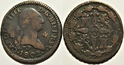 1802 - 4 Maravedis Segovia - Carlos IV de España