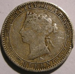 Victoria - 25 Cents 1893 Ceylon