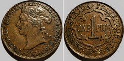 Victoria - One Pice 1898 - East Africa Protectorate - Die Crack