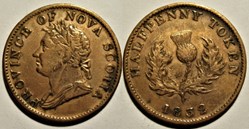 George IV - HalfPenny Token 1832 - Nova Scotia (ex.5)