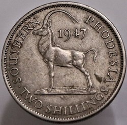 George VI - Two Shillings 1947 - Southern Rhodesia