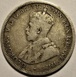 George V - One Shilling 1922 Melbourne - Australia