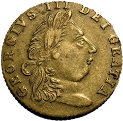 George III - 1768 Half Spade Guinea Token imitation, Great Britain