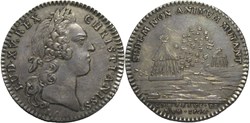 Louis XV - Colonies françaises de l'Amérique, Canada 1756 - Jeton