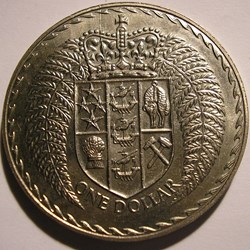 Elizabeth II - 1 Dollar 1971 - New Zealand