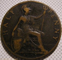 Edward VII - Half Penny 1902 - Great Britain