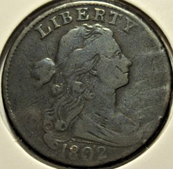 1802 One Cent Draped Bust (ex.3)