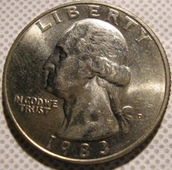 1983 Denver Quarter Dollar