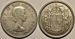 Elizabeth II - 50 Cents 1957