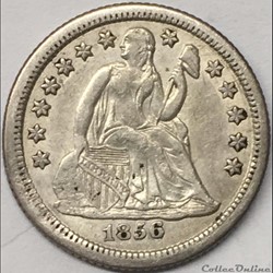1856 o Dime / 10 Cents