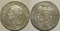 Johann I - 1/6 Vereinsthaler 1869 Dresden, Kingdom of Saxony
