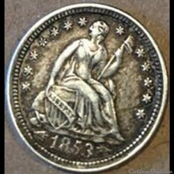 ←1853→ Half Dime (ex.2)