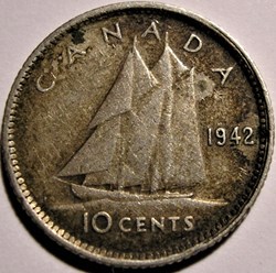George VI - 10 Cents 1942 (ex.2)