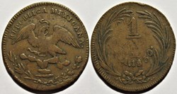 México - 1/4 Real 1830- 1st Republic