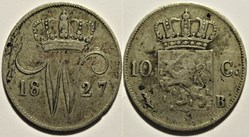 Willem I of Nederland - 10 Cents 1827 Brussels