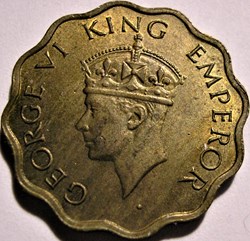 George VI - 1 Anna 1942 Bombay - British India