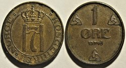 Haakon VII of Norway - 1 Øre 1948