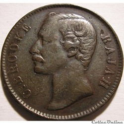 Charles Brooke - One Cent 1891 Heaton