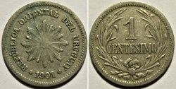 Uruguay - 1 Centésimo 1901 A
