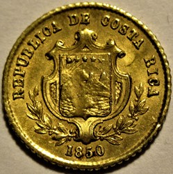 Costa Rica - 1/2 Escudo 1850