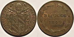 Pio IX, Pope - Baiocco 1849, Anno IV - Papal States
