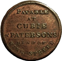 1800's One Farthing, Cubie & Patersons - Glasgow, Lanarkshire, Scotland