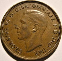George VI - Half Penny 1938 Melbourne - Australia