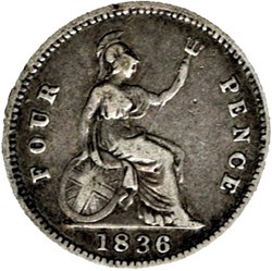 William IV - 4 Pence 1836 Kingdom of Great Britain