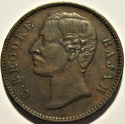 Charles Brooke - Half Cent 1870 (ex.2)