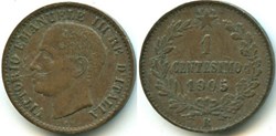 1905 Regno d'Italia, Centesimo, Roma - Vittorio Emanuele III (ex.2)