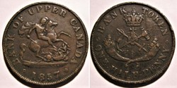 Upper Canada - 1857 HalfPenny Bank Token, St. George