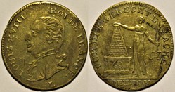Louis XVIII - 1814 Première paix de Paris, Jeton par Lauer