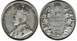 George V - 50 Cents 1934